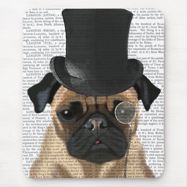 Tapis De Souris Carlin, Hound officiel et Casquette (Devant)