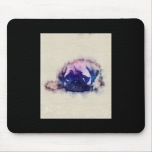 Tapis De Souris Carlin Puppy croquis Carlin Amoureux de les chiens