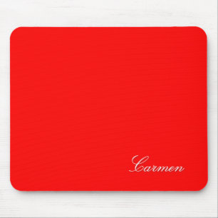 Tapis De Souris Carmen - customisez-la avec votre nom - Rouge