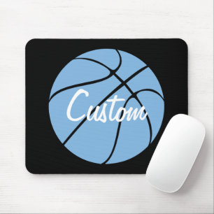 Tapis De Souris Carolina Blue Custom Nom de l'équipe Basketball Mo
