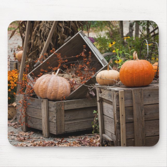 Tapis De Souris Caroline du Nord, Linville, citrouilles d'automne (Devant)