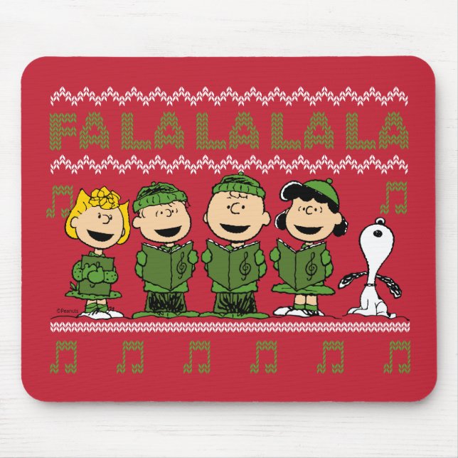 Tapis De Souris Caroling Christmas Sweater Graphic (Devant)