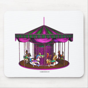 Tapis De Souris Carousel pourpre