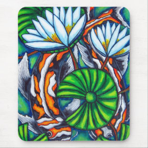 Tapis De Souris Carpe Coy Colorée Mousepad