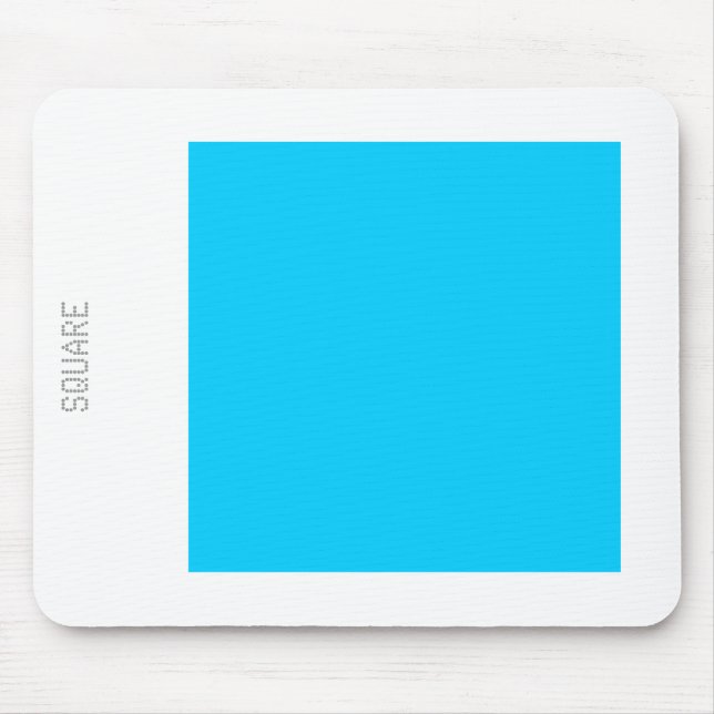 Tapis De Souris Carré - bleu ciel et blanc (Devant)