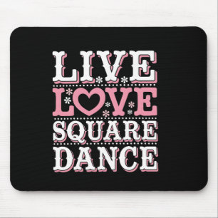 Tapis De Souris Carré Dance Amour Carré Danser Carré Dance Cadeau