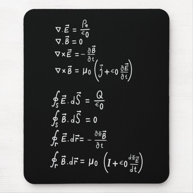 Tapis De Souris Carré de formule physique Invitation Sticker (Devant)