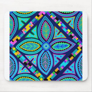 Tapis De Souris Carré de grand-mère fleur contemporain