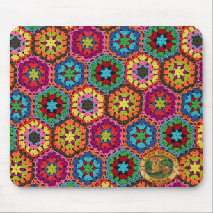 Tapis de souris carré de mamie