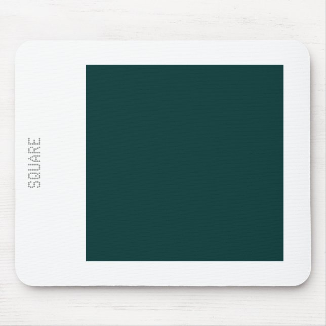 Tapis De Souris Carré - Dk Green et White (Devant)