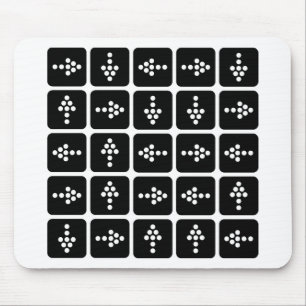 Tapis De Souris CARRÉ Flèche LED