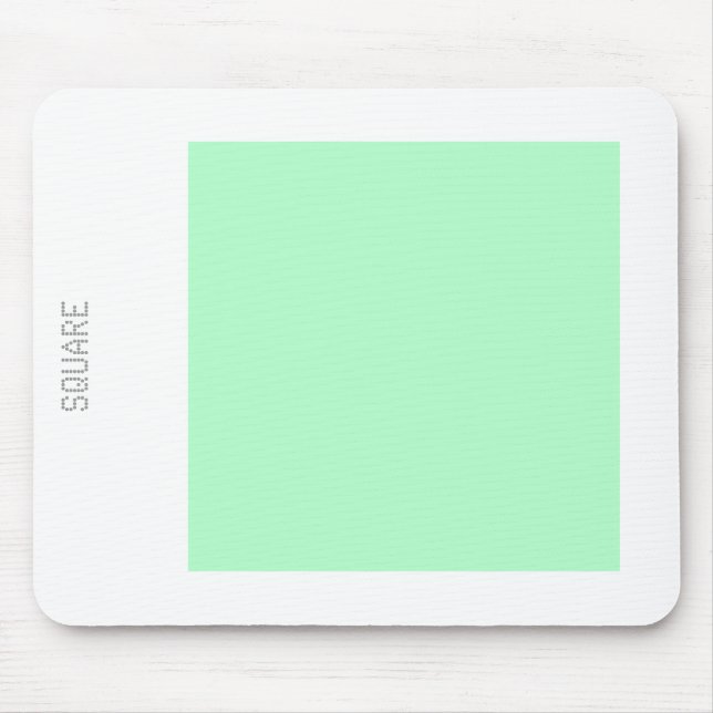 Tapis De Souris Carré - Ghost Green et White (Devant)