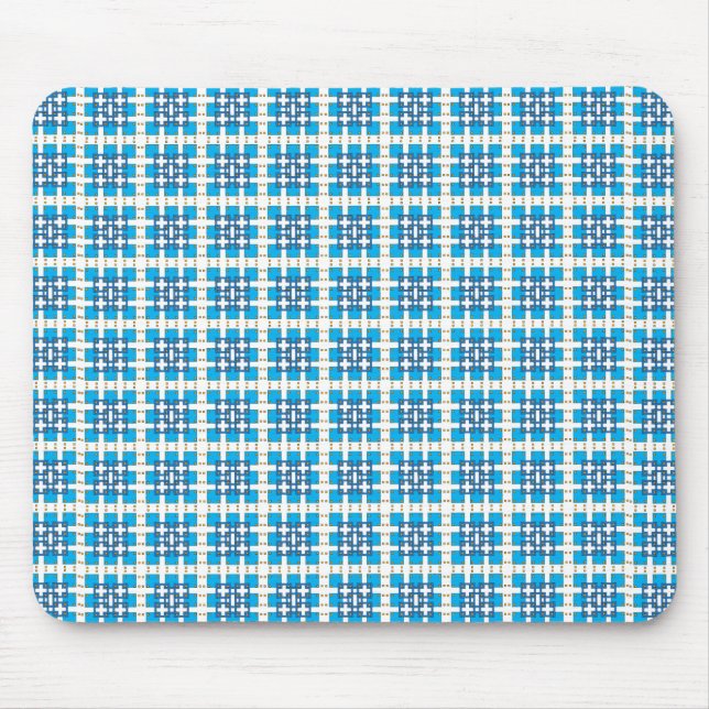 Tapis De Souris Carré motif de la mer géométrique moderne (Devant)