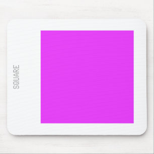 Tapis De Souris Carré - Néon violet et blanc