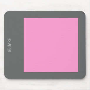 Tapis De Souris Carré - rose et gris