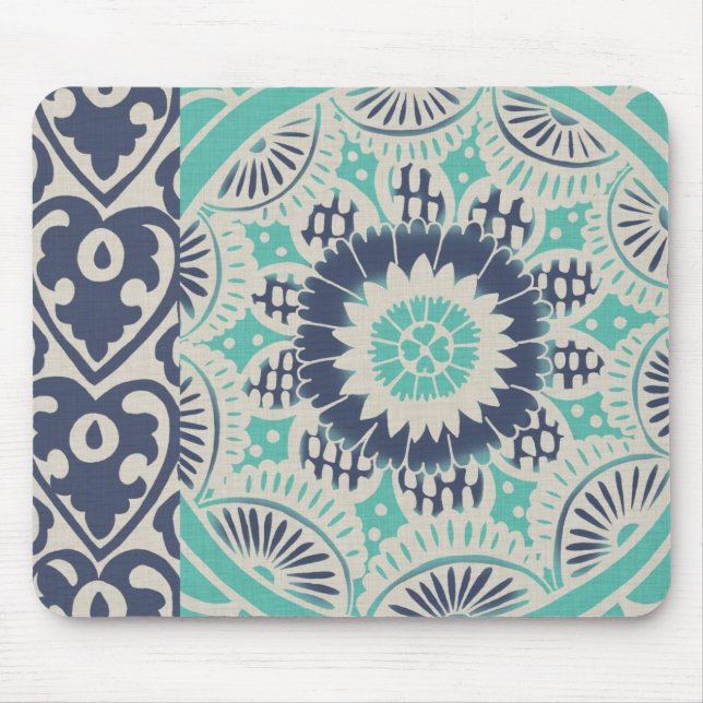 Tapis De Souris Carreau bleu Batik III (Devant)