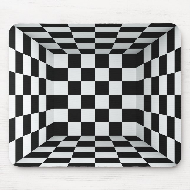 Tapis De Souris Carreau de l'illusion optique (Devant)