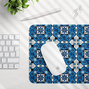 Tapis De Souris Carrelage méditerranéen, Portugais, Azulejo, Majol