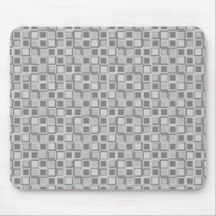Tapis De Souris Carrés de style années 70 gris