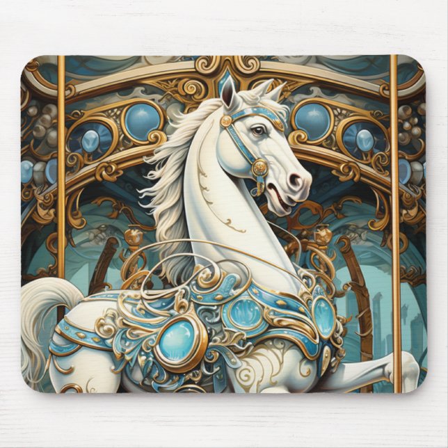 Tapis De Souris Carrousel Horse Mousepad (Devant)