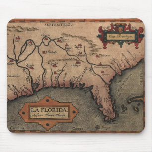 Tapis De Souris Carte 1584 de la Floride de La Mousepad