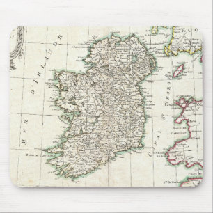Tapis De Souris Carte ancienne de l'Irlande (1771)