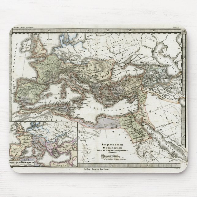 Tapis De Souris Carte antique de l'empire romain (Devant)