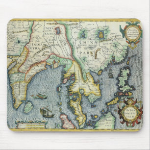 Tapis De Souris Carte antique du Sud-Est asiatique par Mercator / 
