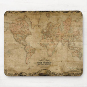 Tapis De Souris Carte antique Mousepad