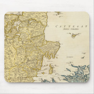 Tapis De Souris Carte Atlas du Danemark