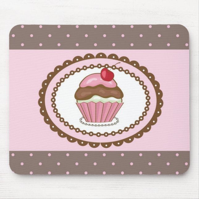 Tapis De Souris Carte d'anniversaire avec le petit gâteau (Devant)