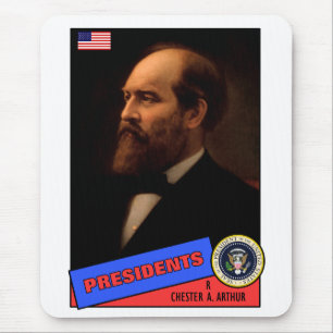 Tapis De Souris Carte de baseball de Chester A. Arthur