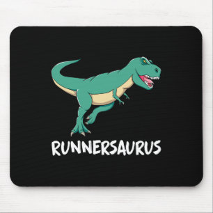 Tapis De Souris Carte de cardio running drôle dinosaure T-rex Dino