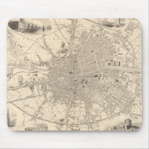 Tapis De Souris Carte de Dublin, Irlande