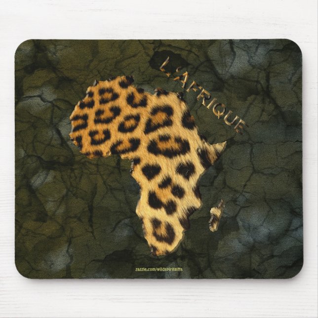 Tapis De Souris Carte de Fourrure de léopard AFRICA Wildlife Serie (Devant)