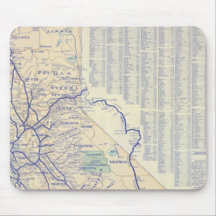 Tapis De Souris Carte de la Californie 4