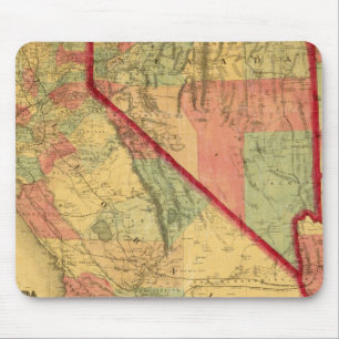 Tapis De Souris Carte de la Californie, Nevada, Utah