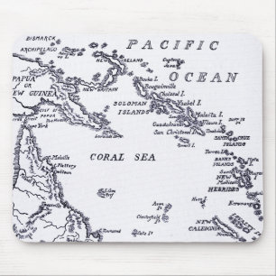 Tapis De Souris Carte de la Mélanésie