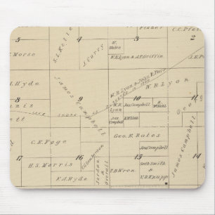 Tapis De Souris Carte de la section du comté de Tulare T23S R22E