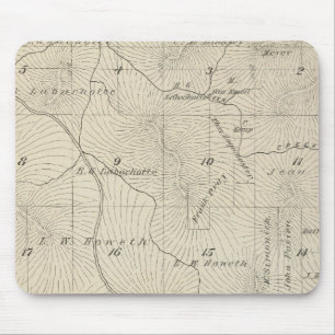 Tapis De Souris Carte de la section du comté de Tulare T23S R29E