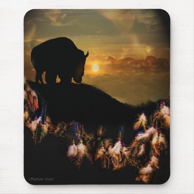 Tapis De Souris Carte de la souris Catcher Dream Native American (Devant)
