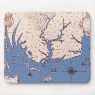 Tapis De Souris Carte de la Virginie