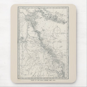 Tapis De Souris Carte de la zone de la Grande barrière de corail