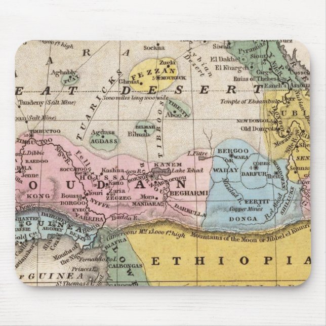 Tapis De Souris Carte de l'Afrique (Devant)