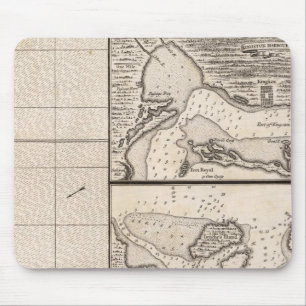 Tapis De Souris Carte de l'Empire britannique en Amérique Feuille