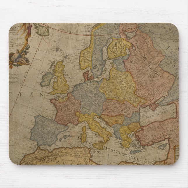 Tapis De Souris Carte de l'Europe | 1700 (Devant)