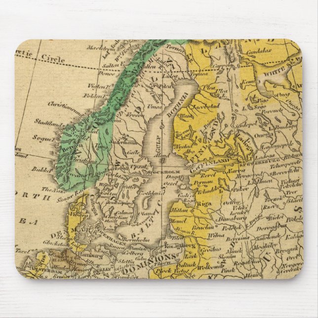 Tapis De Souris Carte de l'Europe par Worcester (Devant)