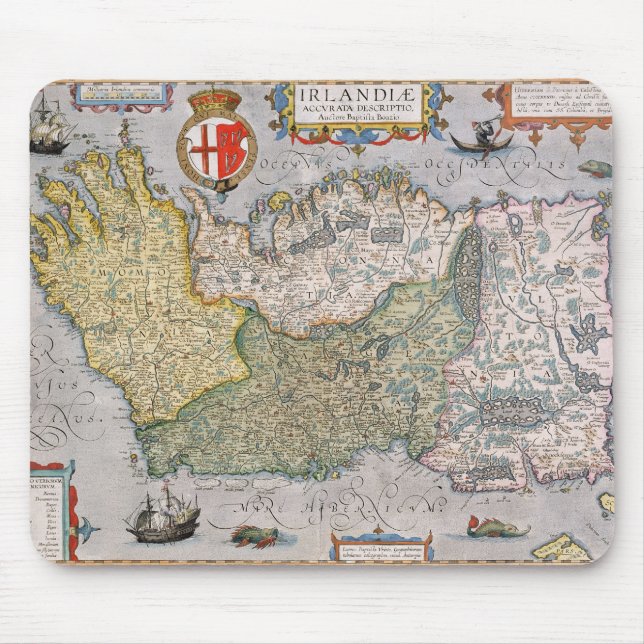 Tapis De Souris Carte de l'Irlande (Devant)