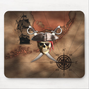 Tapis De Souris Carte de pirate