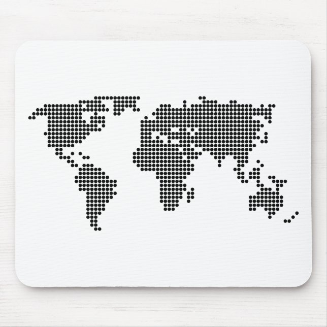 Tapis De Souris Carte de point de polka (Devant)